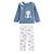 Pyjama bébé 2 pièces en velours tao Bleu 2 - vertbaudet enfant 