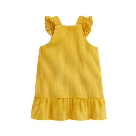 Robe enfant en velours côtelé adele Jaune 3 - vertbaudet enfant 
