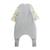 Turbulette d'hiver en velours avec pieds retroussables et manches amovibles petit loup Gris 3 - vertbaudet enfant 