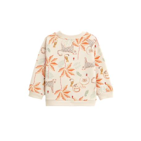 Ensemble enfant sweat et pantalon en gaze de coton tango Marron 3 - vertbaudet enfant 