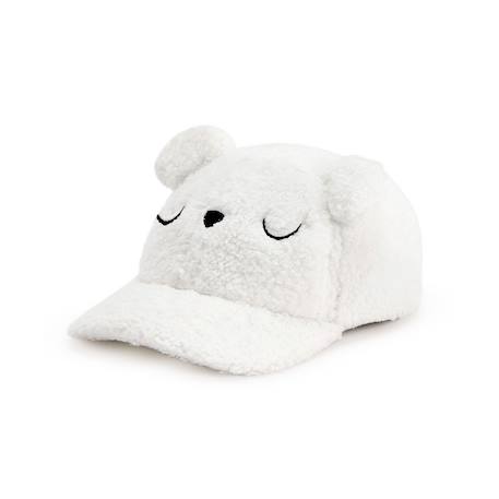 Casquette bébé en sherpa charlie Ecru 2 - vertbaudet enfant 
