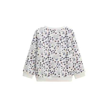 Sweat-shirt en molleton céleste Ecru 3 - vertbaudet enfant 