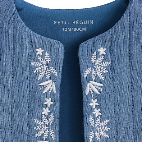 Veste sans manches enfant en chambray camila Bleu 4 - vertbaudet enfant 