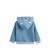 Sweat à capuche zippé bébé en molleton tao Bleu 3 - vertbaudet enfant 