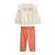 Ensemble sweat et pantalon en molleton manouk Corail 2 - vertbaudet enfant 