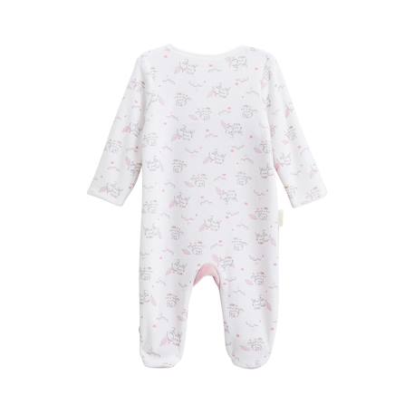 Pyjama bébé en velours ouverture zippée miss chatchatchat Rose 3 - vertbaudet enfant 