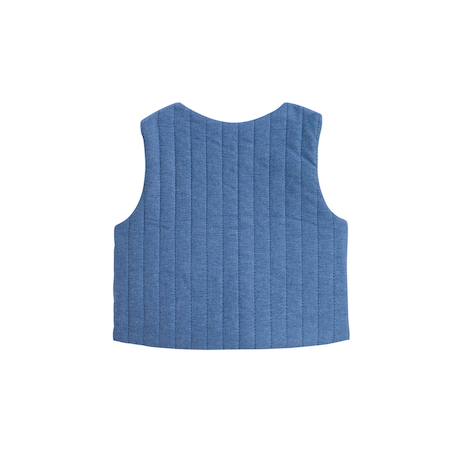 Veste sans manches enfant en chambray camila Bleu 3 - vertbaudet enfant 