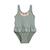 Maillot de bain enfant 1 pièce fleur Vert 2 - vertbaudet enfant 