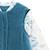 Turbulette d'hiver en velours avec pieds retroussables et manches amovibles bianca Bleu 4 - vertbaudet enfant 