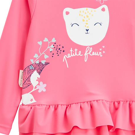 Maillot de bain bébé 2 pièces t-shirt de protection uv & culotte ciao milano Rose 4 - vertbaudet enfant 