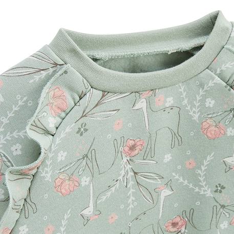 Robe bébé en molleton lison Vert 4 - vertbaudet enfant 