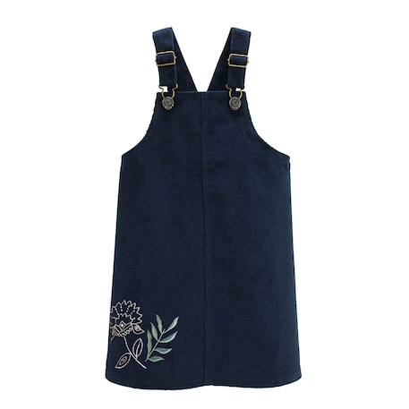 Robe enfant en velours côtelé belle de nuit Bleu 2 - vertbaudet enfant 