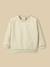 Sweat brodé bébé - coton biologique Jaune pastel 1 - vertbaudet enfant 