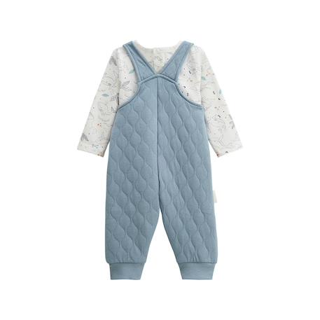 Ensemble salopette bébé en coton matelassé et t-shirt petite balade Bleu 3 - vertbaudet enfant 