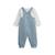 Ensemble salopette bébé en coton matelassé et t-shirt petite balade Bleu 3 - vertbaudet enfant 
