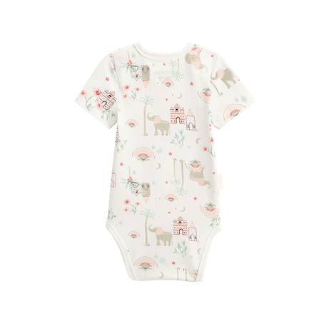 Lot de 2 bodies bébé manches courtes arya Vert 6 - vertbaudet enfant 