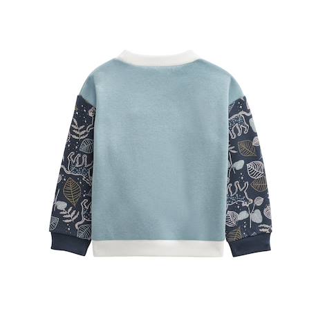 Sweat-shirt bébé en molleton félintrépide Bleu 3 - vertbaudet enfant 
