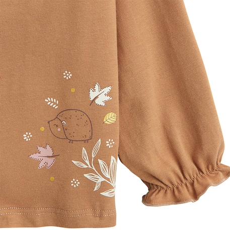 Lot de 2 t-shirts bébé manches longues chincha Camel 3 - vertbaudet enfant 