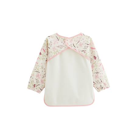 Bavoir tablier manches longues mila Ecru 3 - vertbaudet enfant 