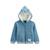 Sweat à capuche zippé bébé en molleton tao Bleu 2 - vertbaudet enfant 