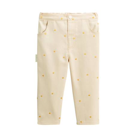 Jean bébé swan Ecru 2 - vertbaudet enfant 