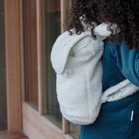 Sac à dos enfant en sherpa alaska Ecru 5 - vertbaudet enfant 