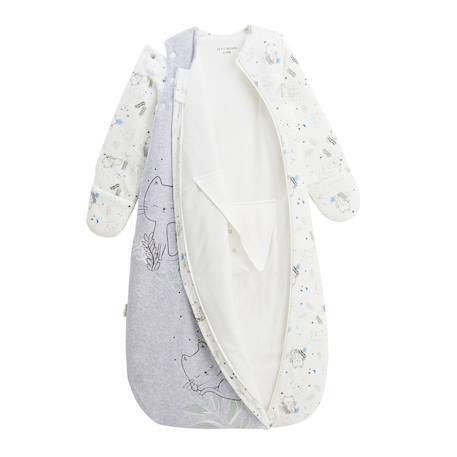 Gigoteuse d'hiver en velours avec manches amovibles chatmallow Gris 4 - vertbaudet enfant 
