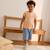 Short enfant en toile de coton kanha Bleu 5 - vertbaudet enfant 