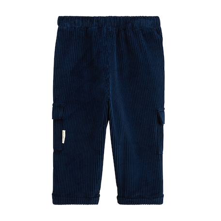 Pantalon en velours côtelé boavista Bleu 4 - vertbaudet enfant 