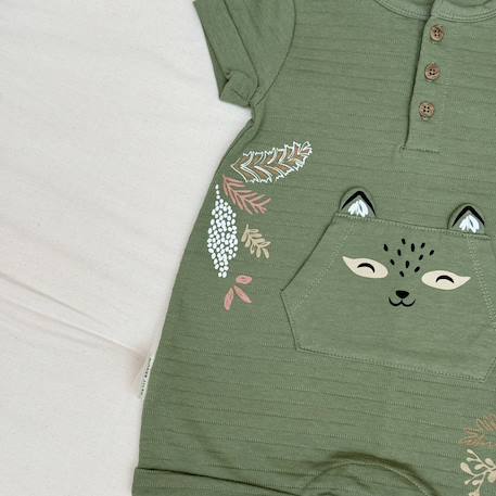 Barboteuse bébé gabin Vert 6 - vertbaudet enfant 