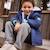 Manteau enfant imperméable doublé sherpa avec capuche oscar Bleu 6 - vertbaudet enfant 