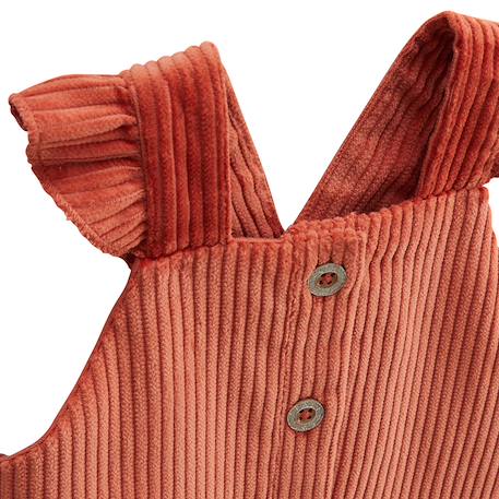 Robe en velours côtelé manouk Orange 4 - vertbaudet enfant 