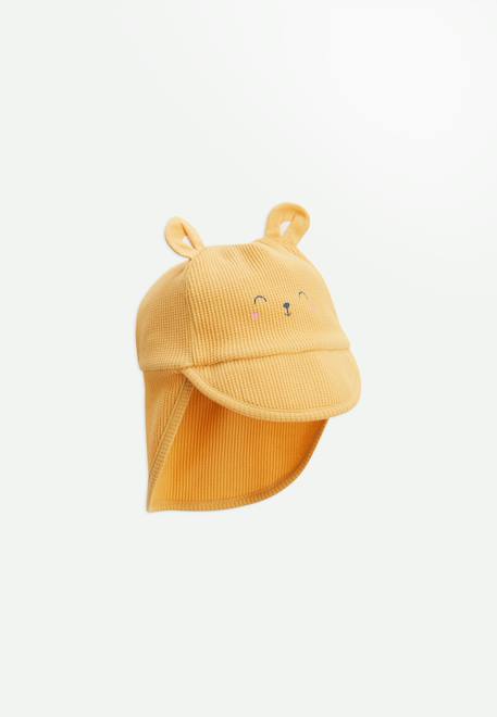 Casquette cache-cou bébé hawaiki Ocre 1 - vertbaudet enfant 