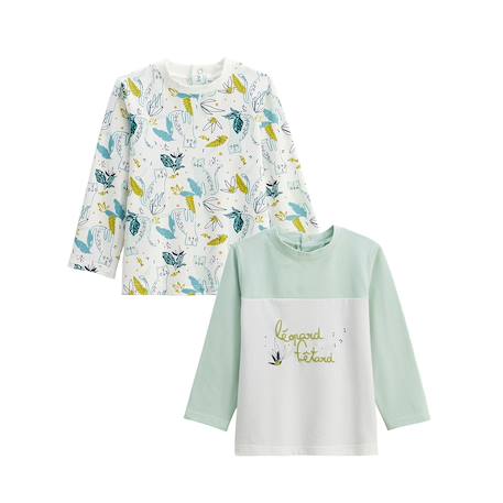 Lot de 2 t-shirts enfant manches longues oscar Bleu 2 - vertbaudet enfant 