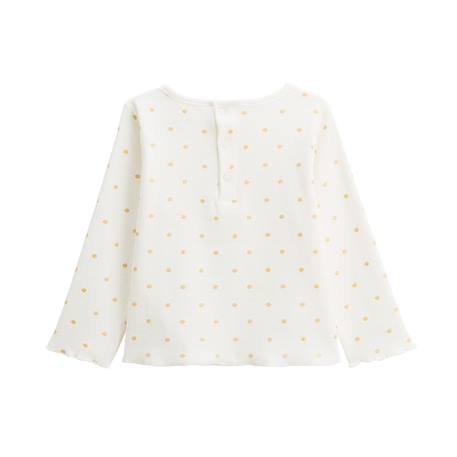 T-shirt enfant manches longues swan Ecru 3 - vertbaudet enfant 