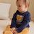 Pyjama bébé en velours charly Bleu 6 - vertbaudet enfant 