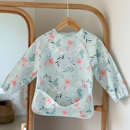 Bavoir tablier manches longues dina Bleu 5 - vertbaudet enfant 