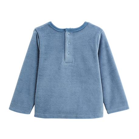 Pyjama bébé 2 pièces en velours tao Bleu 5 - vertbaudet enfant 