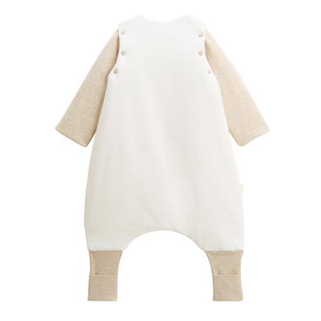 Turbulette d'hiver avec pieds retroussables et manches amovibles cracotte Beige 3 - vertbaudet enfant 
