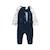 Pyjama bébé en velours cirque d'automne Bleu 4 - vertbaudet enfant 