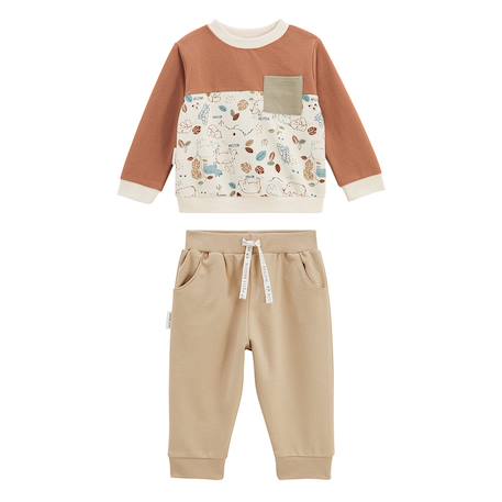 Ensemble enfant sweat et pantalon kansas city Camel 2 - vertbaudet enfant 