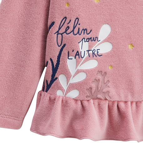 Lot de 2 pyjamas bébé 2 pièces en velours céleste Rose 6 - vertbaudet enfant 
