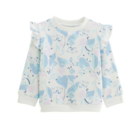Sweat-shirt bébé en molleton polarmoon Ecru 2 - vertbaudet enfant 
