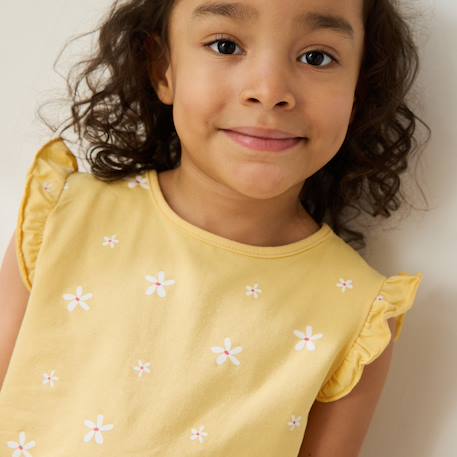 T-shirt enfant manches courtes camila Jaune 6 - vertbaudet enfant 