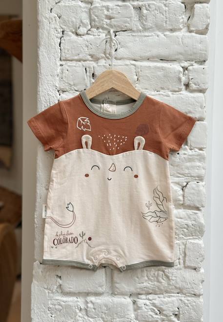 Barboteuse bébé kansas city Camel 1 - vertbaudet enfant 