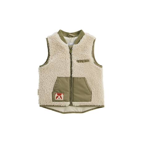Veste sans manches en sherpa gustin Beige 2 - vertbaudet enfant 