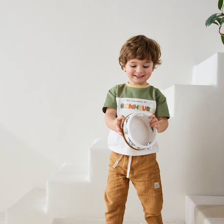 Ensemble enfant t-shirt et pantalon en gaze de coton gabin Camel 5 - vertbaudet enfant 