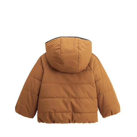 Doudoune réversible enfant imperméable avec capuche constellation Camel 3 - vertbaudet enfant 