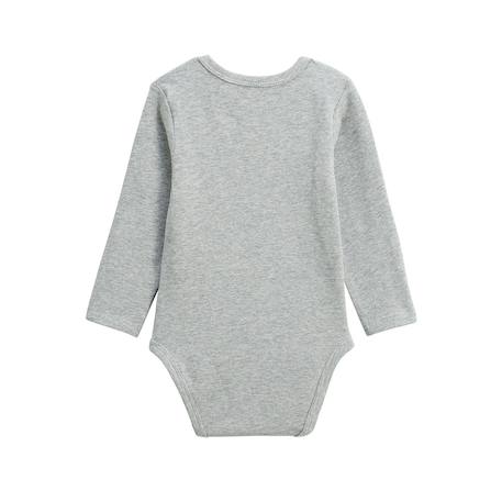 Lot de 2 bodies bébé manches longues petit loup Gris 5 - vertbaudet enfant 