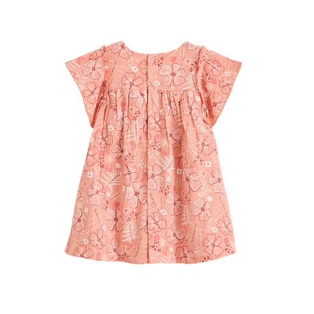 Robe bébé en gaze de coton santa giulia Corail 3 - vertbaudet enfant 